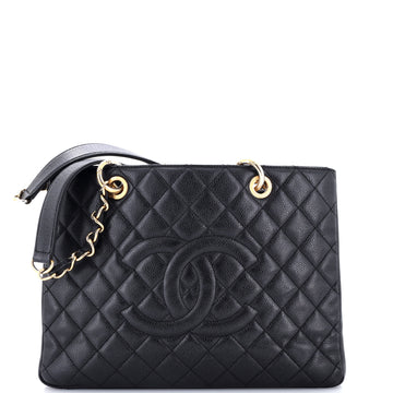 Chanel Grand Shopping Tote Quilted Caviar