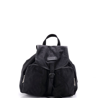 Gucci Double Pocket Backpack GG Nylon