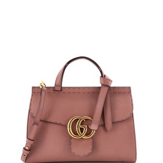 Gucci GG Marmont Top Handle Bag Leather Small