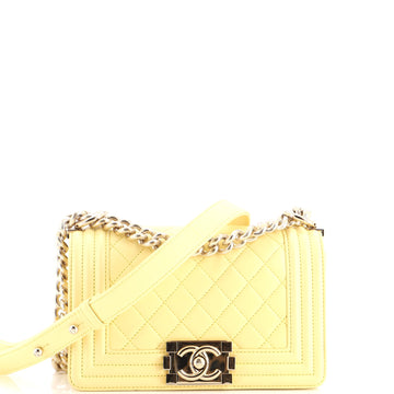 Chanel Boy Flap Bag Quilted Lambskin Small