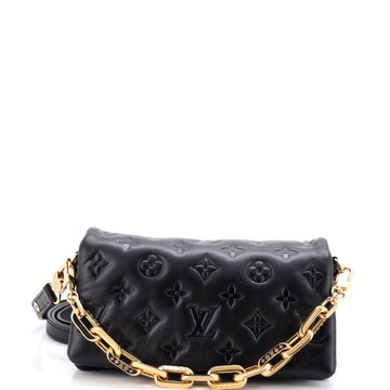 Louis Vuitton Convertible Coussin Pochette Monogram Embossed Lambskin