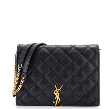Saint Laurent Becky Shoulder Bag Quilted Leather Small