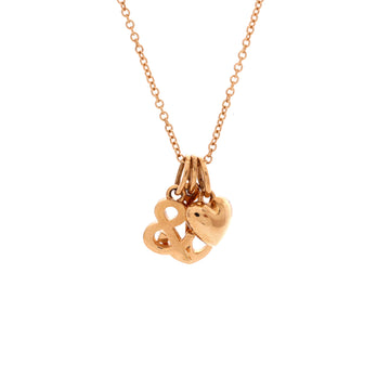 Tiffany & Co. Tiffany & Heart and Anchor Pendant Necklace 18K Rose Gold