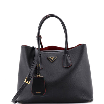 Prada Cuir Double Tote Saffiano Leather Medium