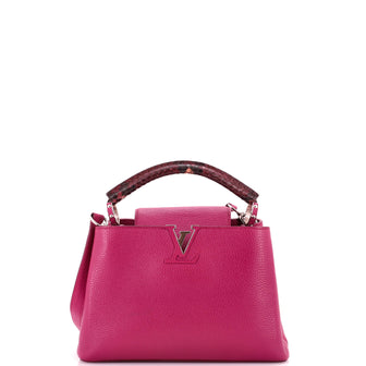 Louis Vuitton Capucines Bag Leather with Python BB