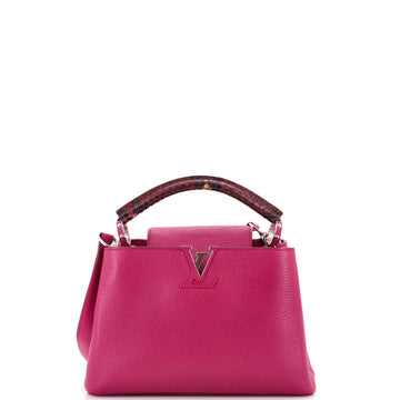 Louis Vuitton Capucines Bag Leather with Python BB