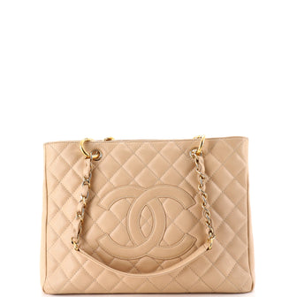 Chanel Grand Shopping Tote Quilted Caviar
