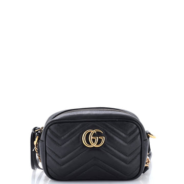 Gucci GG Marmont Shoulder Bag Matelasse Leather Mini