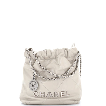 Chanel 22 Chain Hobo Quilted Calfskin Mini