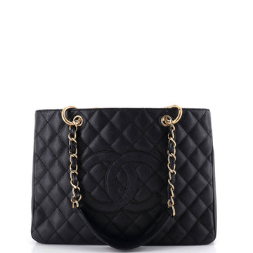 Chanel Grand Shopping Tote Quilted Caviar