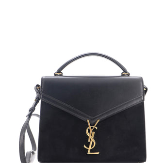 Saint Laurent Cassandra Top Handle Bag Leather and Suede Medium