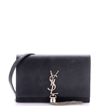 Saint Laurent Classic Monogram Tassel Chain Wallet Leather
