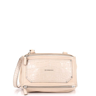 Givenchy Pandora Bag Leather with Crocodile Embossed Detail Medium