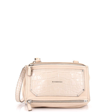 Givenchy Pandora Bag Leather with Crocodile Embossed Detail Medium