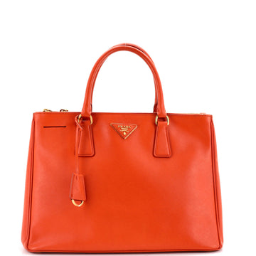 Prada Double Zip Lux Tote Saffiano Leather Medium