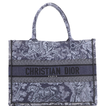 Christian Dior Book Tote Embroidered Canvas Medium