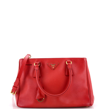 Prada Double Zip Lux Tote Saffiano Leather Small
