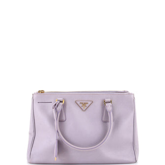 Prada Double Zip Lux Tote Saffiano Leather Small