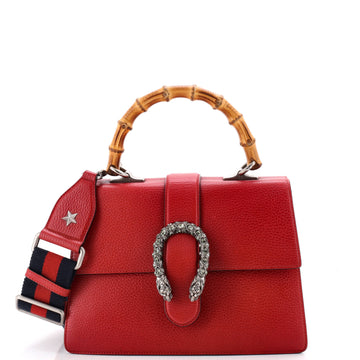 Gucci Dionysus Bamboo Top Handle Bag Leather Medium