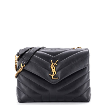 Saint Laurent Loulou Shoulder Bag Matelasse Chevron Leather Small