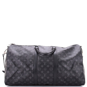 Louis Vuitton Keepall Bandouliere Bag Monogram Eclipse Canvas 55