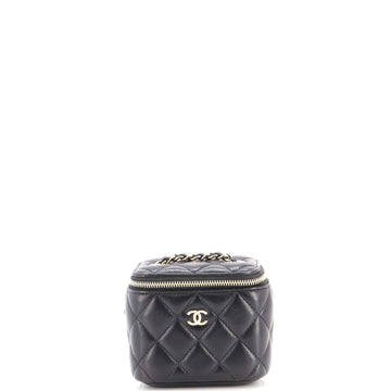Chanel Classic Vanity Case with Chain Quilted Lambskin Mini