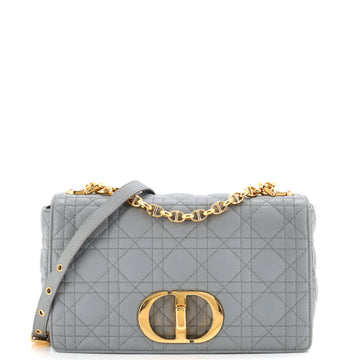 Christian Dior Caro Bag Cannage Quilt Calfskin New Medium