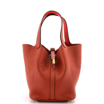Hermes Eclat Picotin Lock Bag Clemence MM