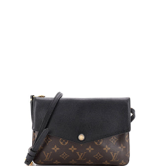 Louis Vuitton Twice Handbag Monogram Canvas and Leather