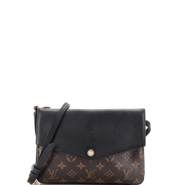 Louis Vuitton Twice Handbag Monogram Canvas and Leather