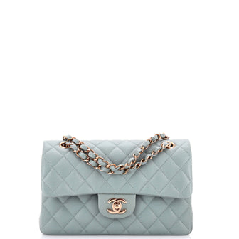 Chanel Classic Double Flap Bag Quilted Caviar Small