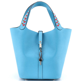 Hermes Picotin Lock Bag Tressage Epsom MM