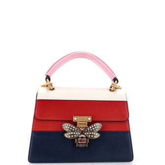 Gucci Queen Margaret Top Handle Bag Colorblock Leather Small