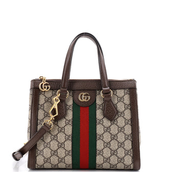 Gucci Ophidia Top Handle Tote GG Coated Canvas Small
