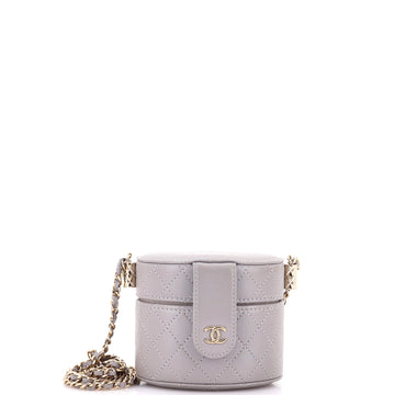 Chanel CC Allure Vanity Case with Chain Quilted Lambskin Mini