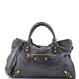 Balenciaga City Classic Studs Bag Leather Medium