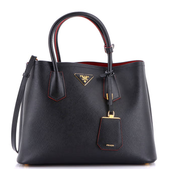 Prada Cuir Double Tote Saffiano Leather Medium