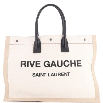 Saint Laurent Rive Gauche Shopper Tote Canvas Large