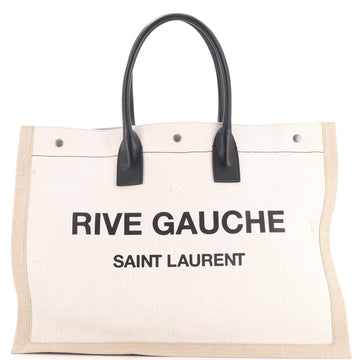 Saint Laurent Rive Gauche Shopper Tote Canvas Large