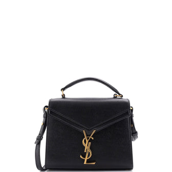 Saint Laurent Cassandra Top Handle Bag Leather Mini
