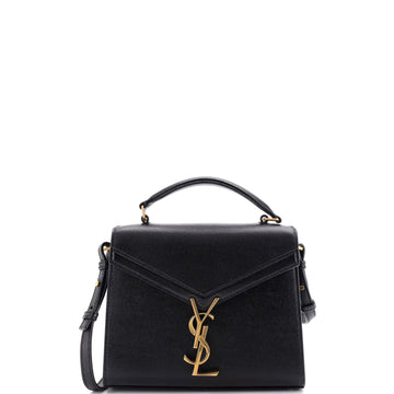 Saint Laurent Cassandra Top Handle Bag Leather Mini