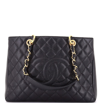 Chanel Grand Shopping Tote Quilted Caviar