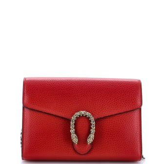 Gucci Dionysus Chain Wallet Leather with Embellished Detail Small