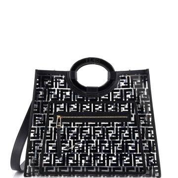 Fendi Runaway Shopper Tote Zucca PU Medium