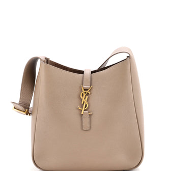 Saint Laurent Le 5 a 7 Supple Hobo Leather Small