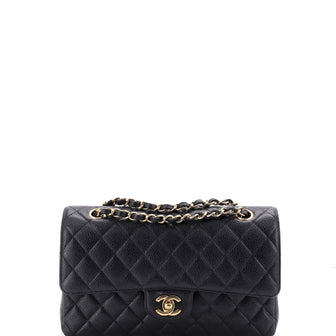 Chanel Classic Double Flap Bag Quilted Caviar Medium