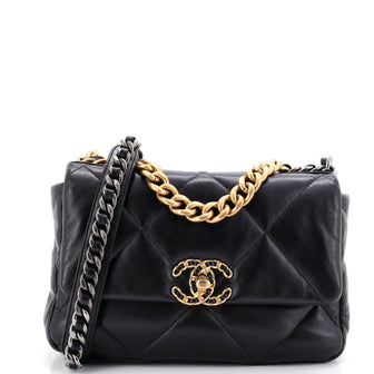 Chanel 19 Flap Bag Quilted Leather Medium