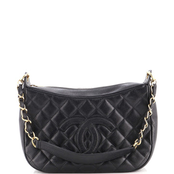 Chanel Timeless CC Chain Shoulder Bag Quilted Caviar Medium