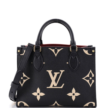 Louis Vuitton OnTheGo Tote Bicolor Monogram Empreinte Giant PM