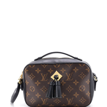 Louis Vuitton Saintonge Handbag Monogram Canvas with Leather